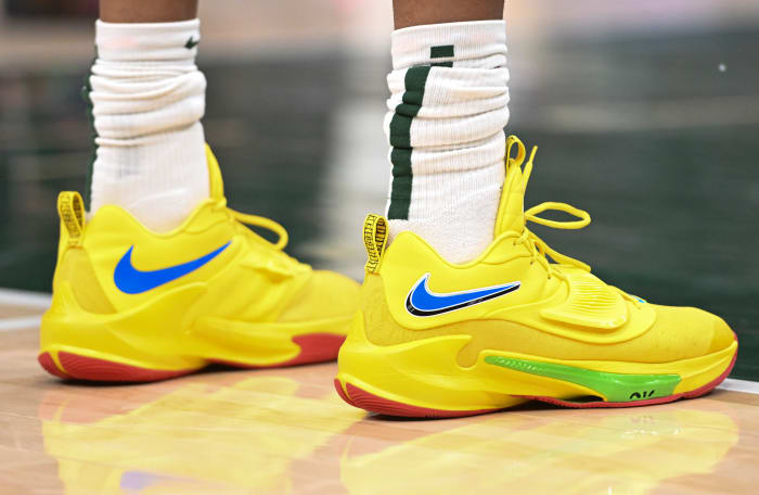 Nike Zoom Freak 3 worn by Giannis Antetokounmpo.